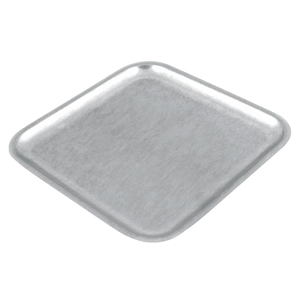 Platos Llanos Cuadrados 'Artinox' 18X18X1 Cm Plateado Inox (1 Unid.)