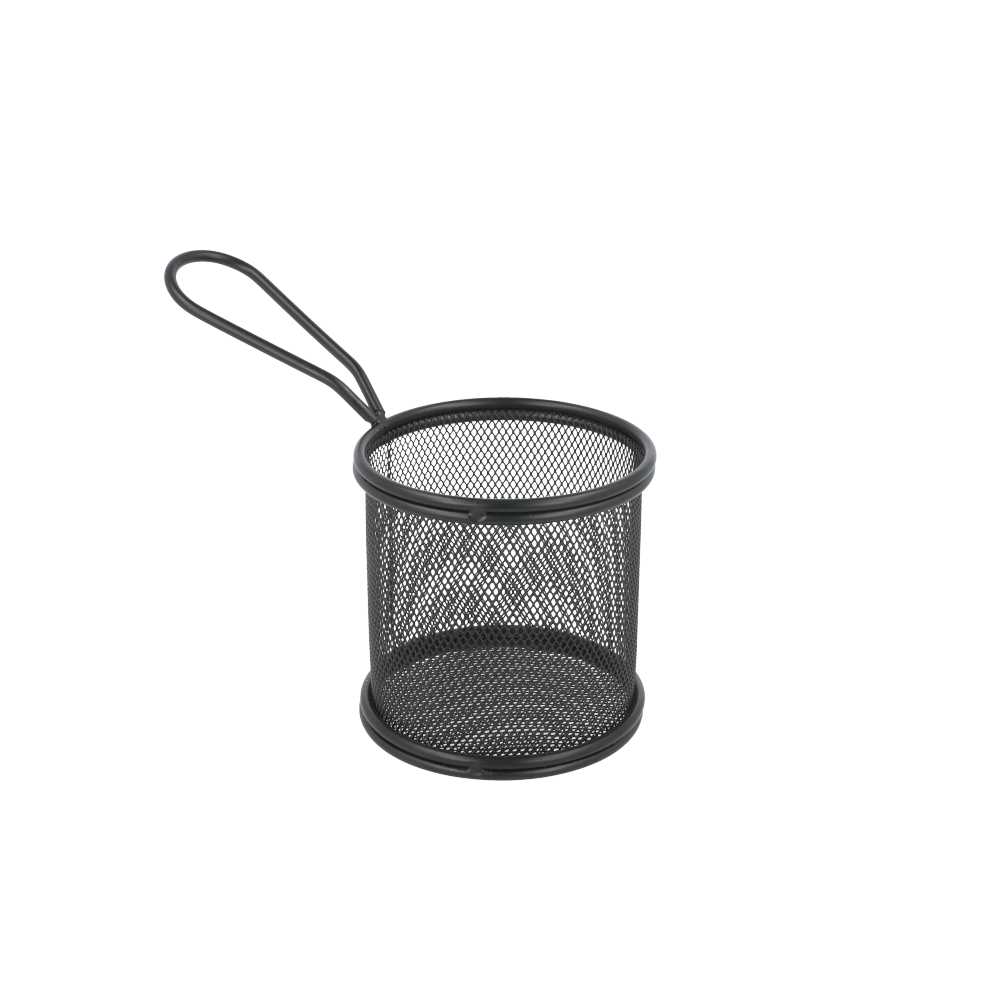 MINI FREIDORAS REDONDAS 'ARTINOX' Ø 9x8 CM NEGRO ACERO (6 UNID.)