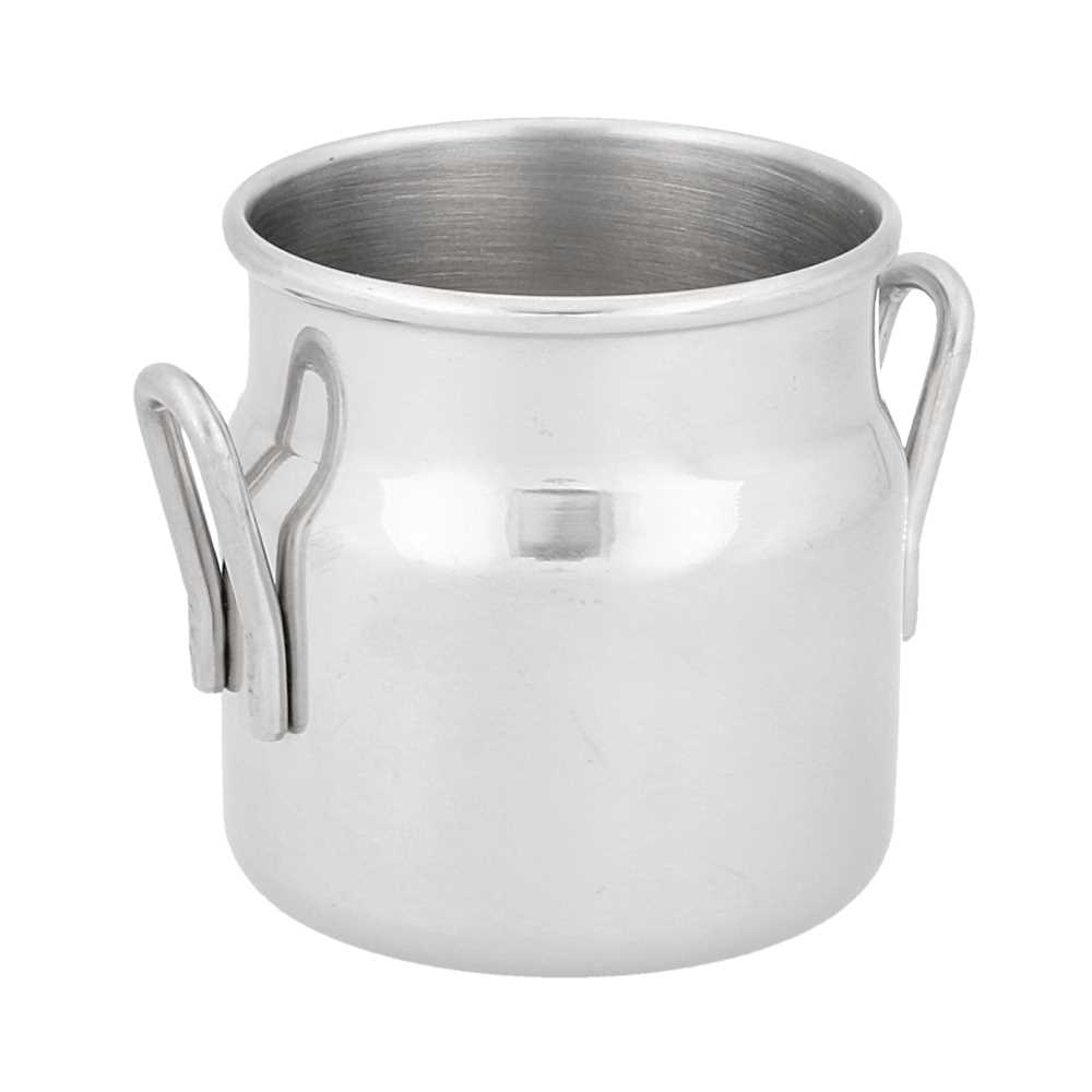 Mini Lecheritas 'Artinox' 90 Ml Ø 4,5X5 Cm Plateado Inox (12 Unid.)