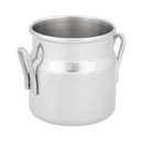 MINI LECHERITAS 'ARTINOX' 90 ML Ø 4,5x5 CM PLATEADO INOX (12 UNID.)