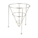 Basket Apilable 12,7X15,24 Cm Plateado Inox (12 Unid.)