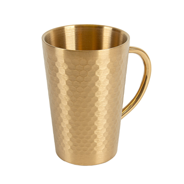 Tazas 'Artinox' 350 Ml Ø 8,2X12 Cm Dorado Inox (6 Unid.)