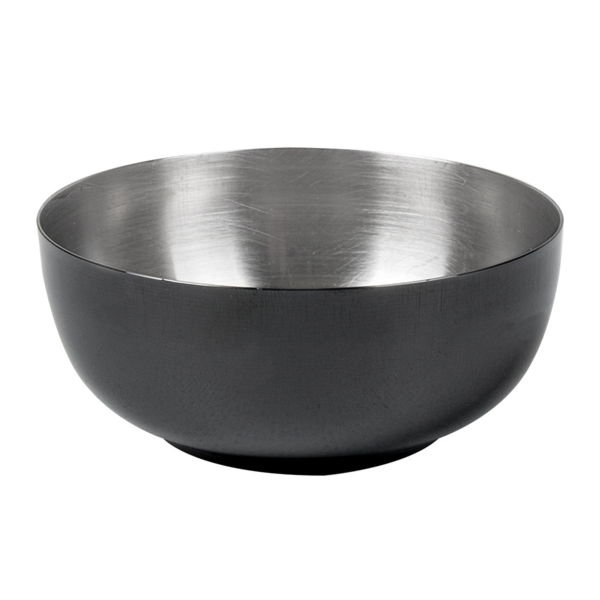 BOL 'ARTINOX' 135 ML Ø 7,5x2,6 CM NEGRO INOX (6 UNID.)