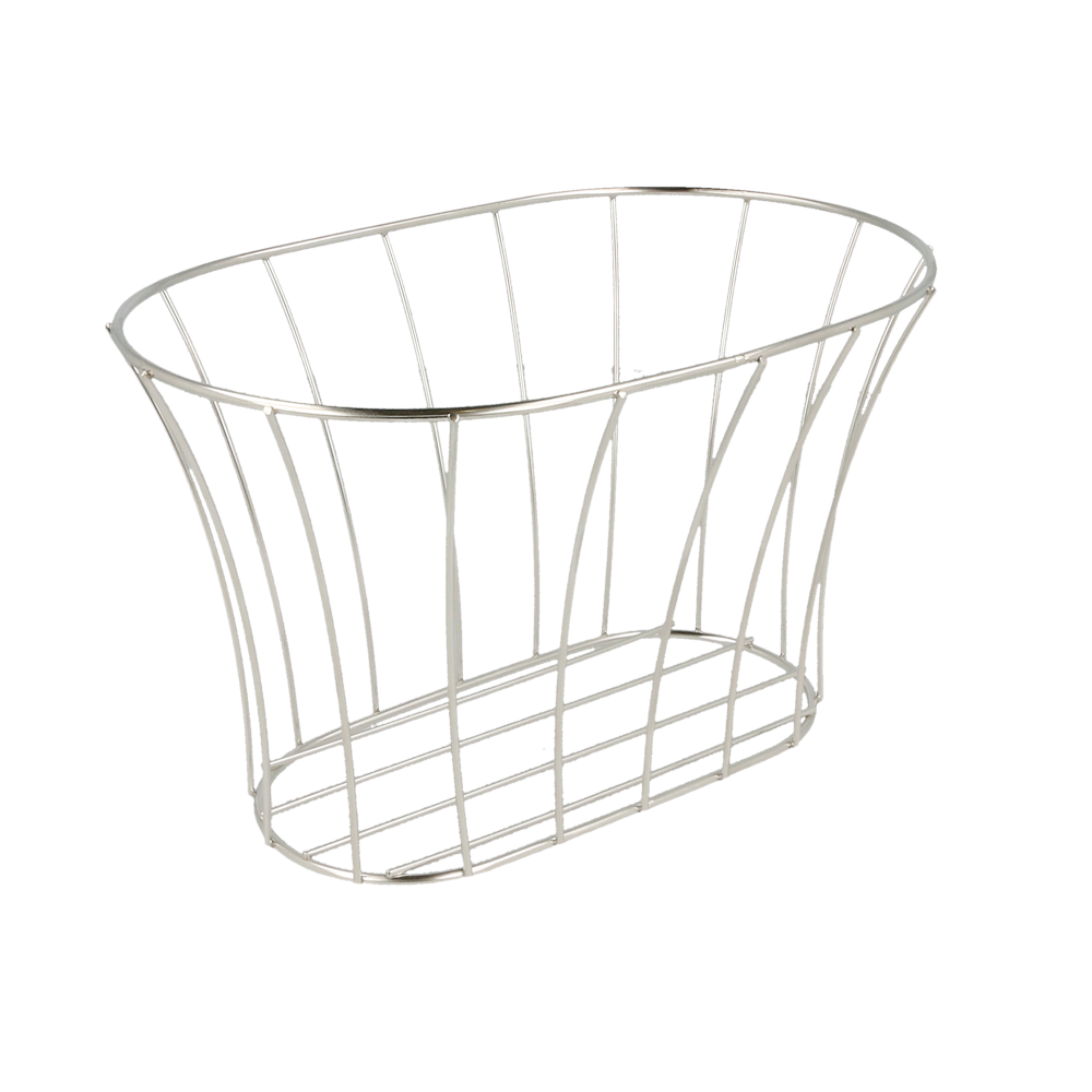 Basket Estilo Toscano 'Artinox' 21X12,7X12,7 Cm Plateado Inox (12 Unid.)