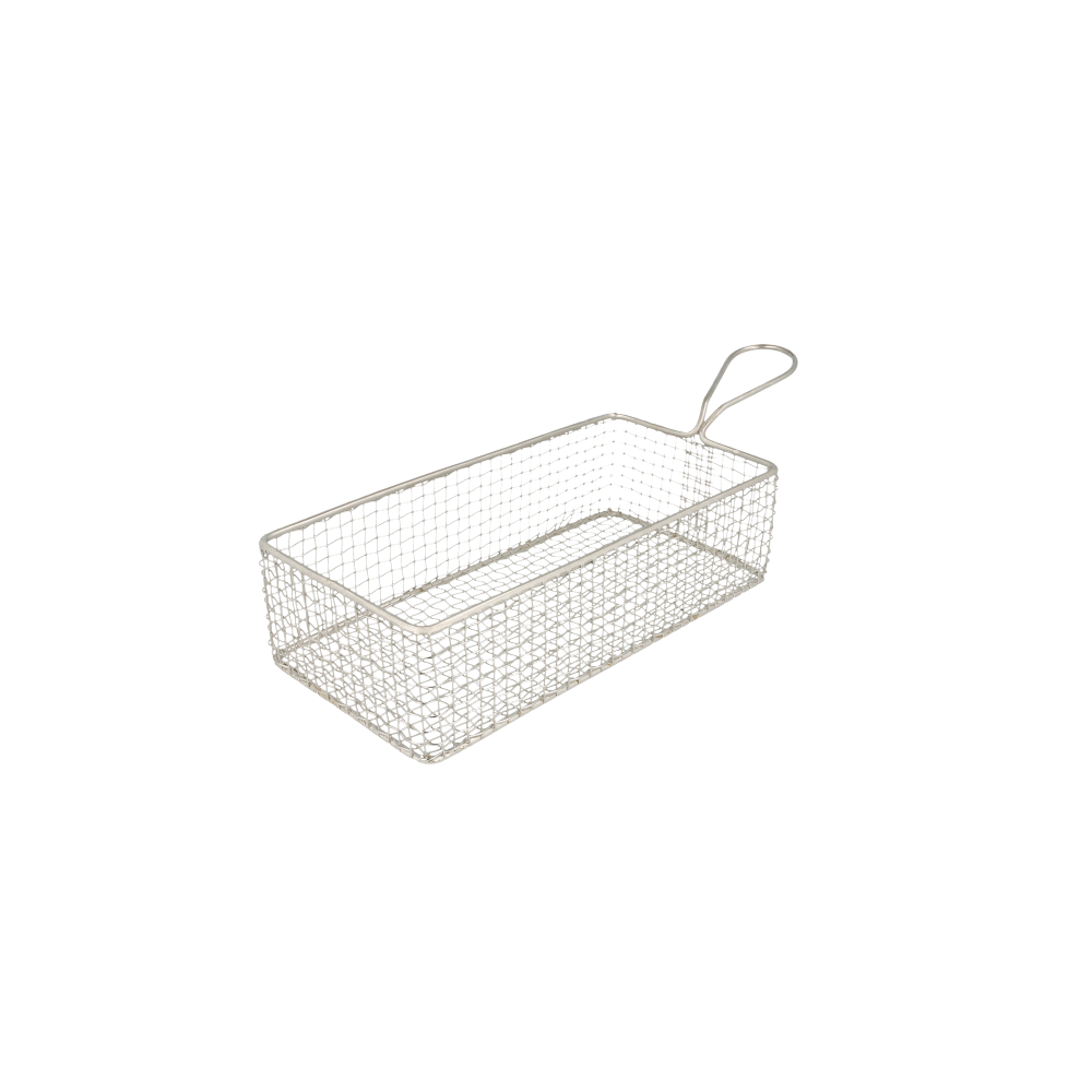 MINI FREIDORAS ALARGADAS 'ARTINOX' 22x10x6 CM PLATEADO INOX (6 UNID.)