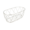 Basket Estilo Toscano 25,5X12,7X10,2 Cm Plateado Inox (12 Unid.)
