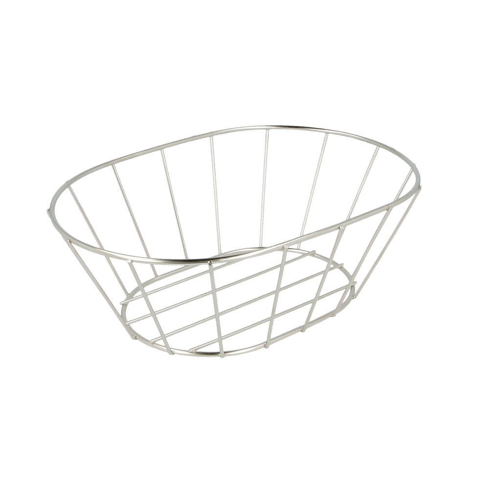 Basket Estilo Toscano 'Artinox' 21,6X14X7,6 Cm Plateado Inox (24 Unid.)