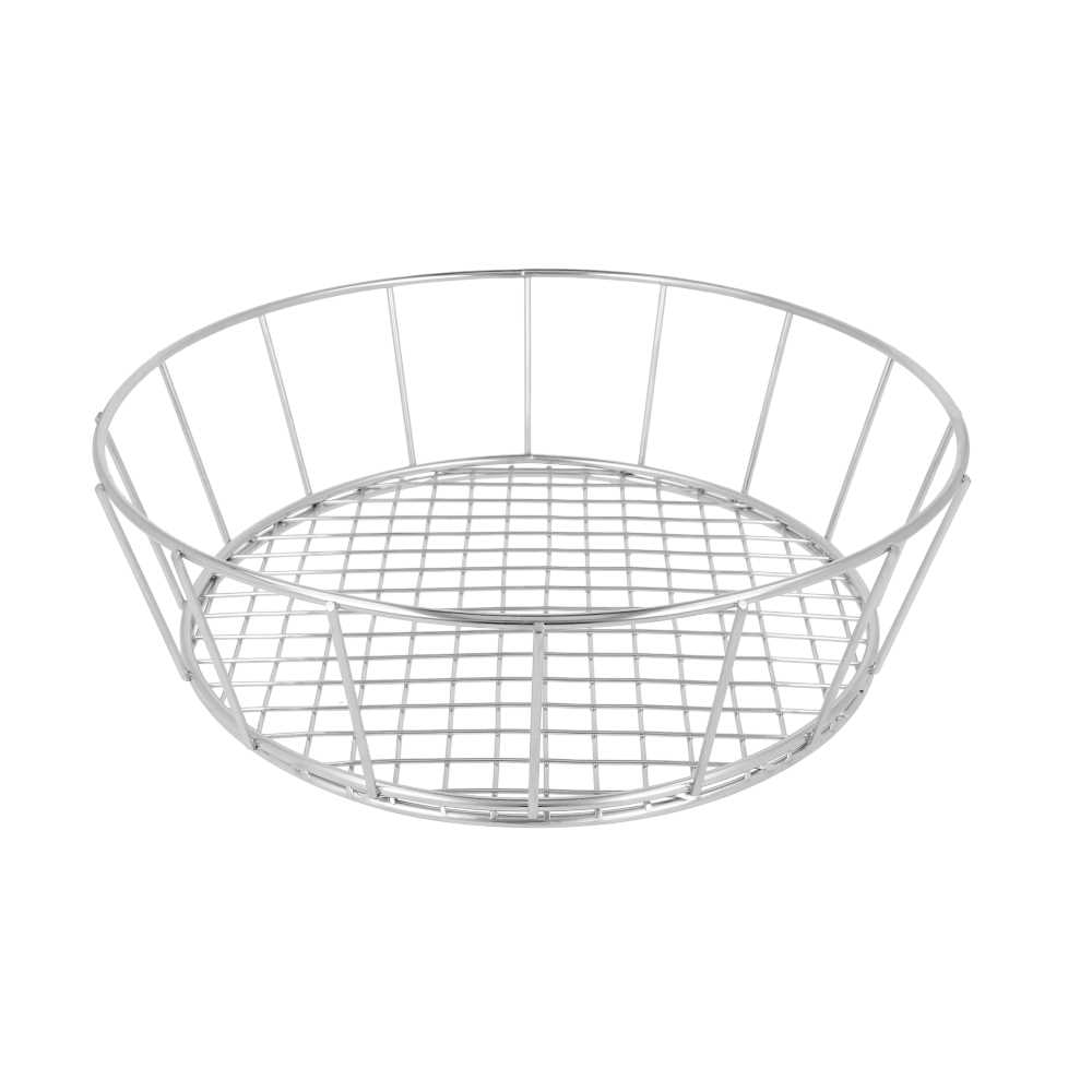 BASKET REDONDO 'ARTINOX' Ø 24,1x7 CM PLATEADO INOX (12 UNID.)