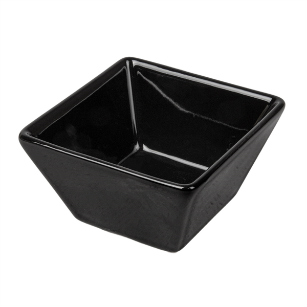 Ramequines 'Waki Glass' 60 Ml 6,4X6,4X3,5 Cm Negro Porcelana (12 Unid.)