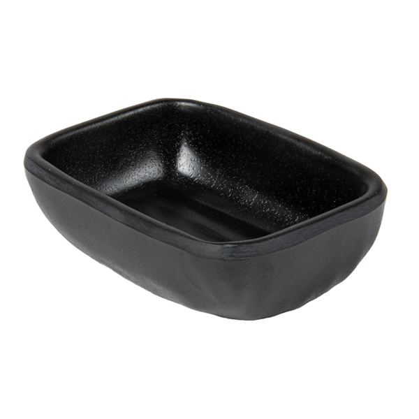 BOLES PARA SALSAS 'ASAMI WARE' 90 ML 9,9x6,9x3,2 CM NEGRO MELAMINA (6 UNID.)