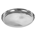 BANDEJA MARTILLEADA 'ARTINOX' Ø 30x2,7 CM PLATEADO INOX (1 UNID.)