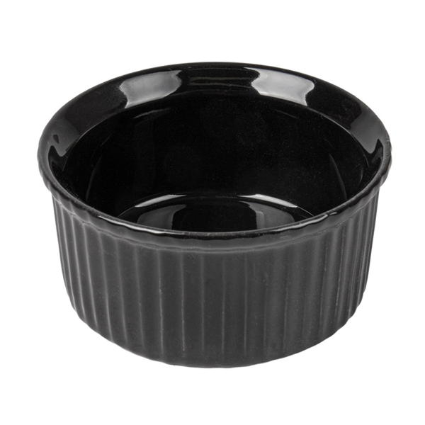 Ramequines 120 Ml Ø 7,8X3,7 Cm Negro Porcelana (12 Unid.)
