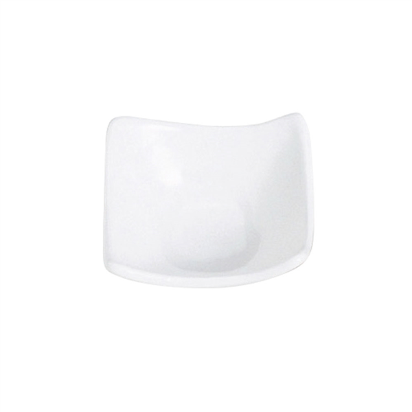Platillos Cuadrados 7,6X7,6X3,4 Cm Blanco Porcelana (12 Unid.)