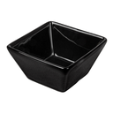 RAMEQUINES 'WAKI GLASS' 90 ML 7,3x7,3x4,1 CM NEGRO PORCELANA (12 UNID.)