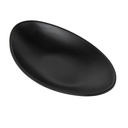 BOLES OVALES 'ASAMI WARE' 18,2x10,1x3 CM NEGRO MELAMINA (6 UNID.)