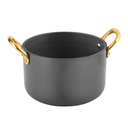 MINI OLLA 'ARTINOX' 600 ML Ø 11x7 CM NEGRO INOX + ALUMINIO (1 UNID.)