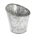VASITO TRUNCADO PARA FRITAS Ø 12,7x13,5 CM GALVANIZADO ACERO (12 UNID.)