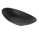 BOLES OVALES 'ASAMI WARE' 31,5x16,5x6 CM NEGRO MELAMINA (6 UNID.)