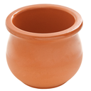 RECIPIENTES DE LOZA PARA REQUESÓN 180 ML Ø 8x6,7 CM MARRÓN ROJIZO CERÁMICA (50 UNID.)