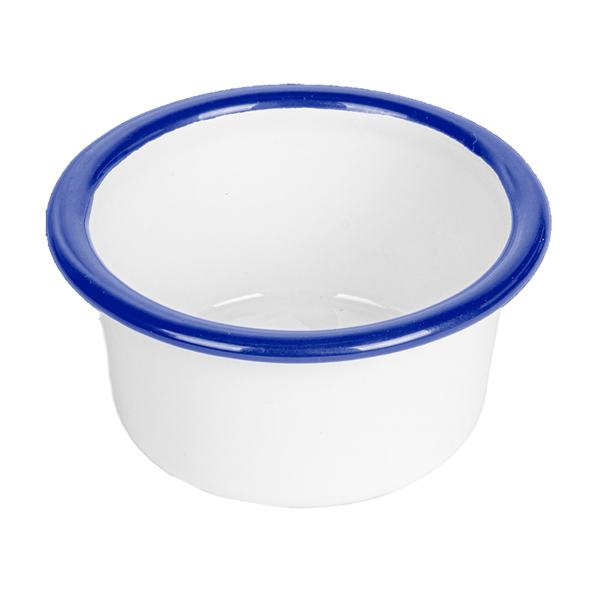 RAMEQUINES 'ENAMELWARE' 90 ML Ø 8x3,2 CM BLANCO HIERRO ESMALTADO (12 UNID.)