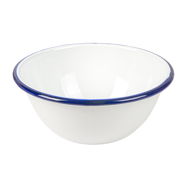 BOLES 'ENAMELWARE' 1500 ML Ø 20,5x8,5 CM BLANCO HIERRO ESMALTADO (6 UNID.)