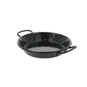 MINI PAELLA VALENCIANA ESMALTADA 'ARTINOX' Ø15x2 CM NEGRO ACERO (10 UNID.)