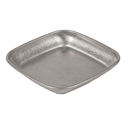 PLATOS CUADRADOS 'ARTINOX' 65 ML 9x9x1,4 CM PLATEADO INOX (20 UNID.)