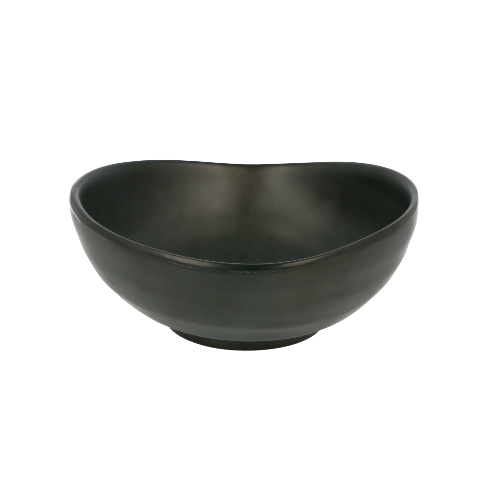BOLES 'ASAMI WARE' 800 ML 20,4x17x7,6 CM NEGRO MELAMINA (18 UNID.)