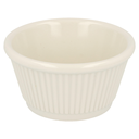 RAMEQUINES ESTRIADOS 'ASAMI WARE' 120 ML Ø 8,3x3,8 CM MARFIL MELAMINA (48 UNID.)