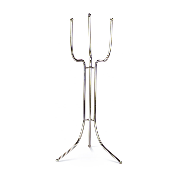 PIE CUBITERA AMERICANO 33x27x76 CM PLATEADO ACERO (1 UNID.)