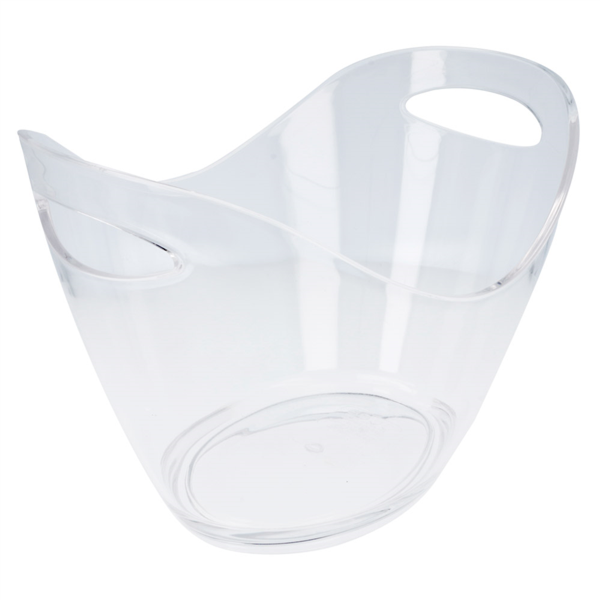 Cubitera Oval 3300 Ml 27X20X20 Cm Transparente Acrílico (1 Unid.)