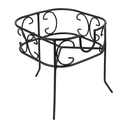 Pedestal Para Código 215.56 'Waki Glass' 16,5X16,5X16,4 Cm Negro Metal (1 Unid.)