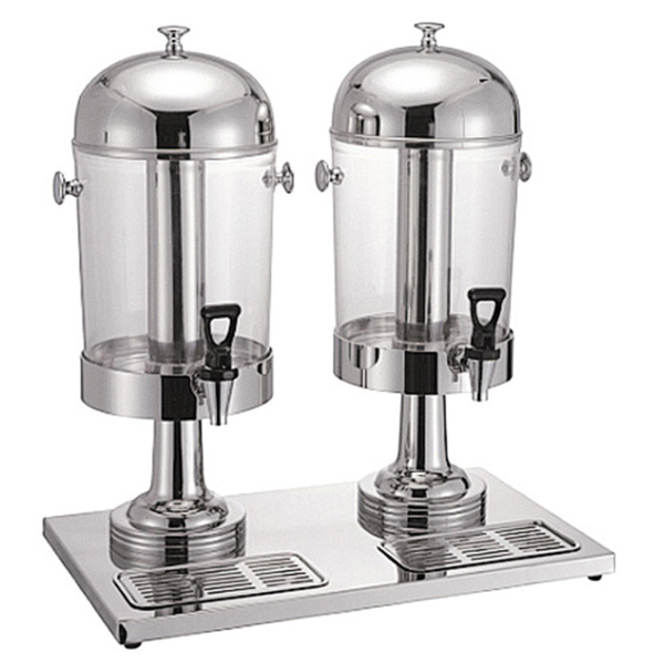 DISPENSADOR PARA ZUMOS 2x8 L 56x35x59CM PLATEADO INOX (1 UNID.)