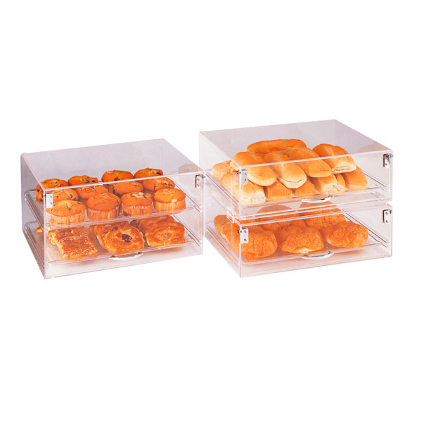 Expositor Pastelería Apilable 2 Pisos 47X36X25,5 Cm Transparente Acrílico (1 Unid.)