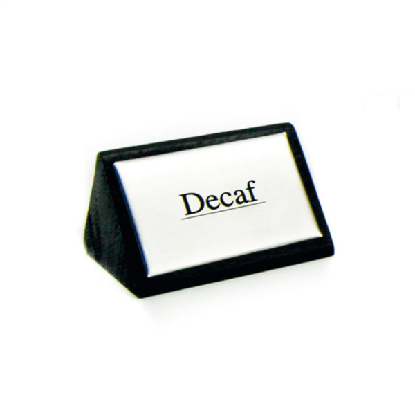 IDENTIFICADORES "DECAF" 7,5x4,5 CM NEGRO MADERA (1 UNID.)