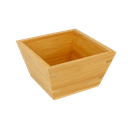 BOL CUADRADO 500 ML 12,7x12,7x7,3 CM NATURAL BAMBÚ (1 UNID.)