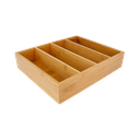 Porta Cubiertos & Sachets 29X24X6 Cm Natural Bambú (1 Unid.)