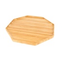 BANDEJA OCTOGONAL 28x28x1,7 CM BAMBÚ (1 UNID.)