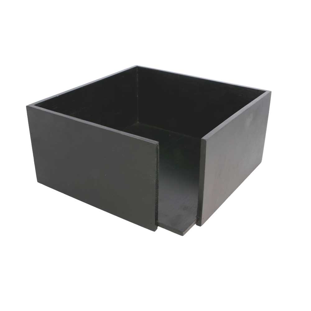 SERVILLETERO 21x21x10 CM NEGRO BAMBÚ (1 UNID.)