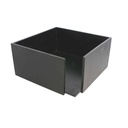 Servilletero 21X21X10 Cm Negro Bambú (1 Unid.)