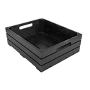 CAJA BUFFET GN 1/2 32,5x26,5x10 CM NEGRO BAMBÚ (1 UNID.)