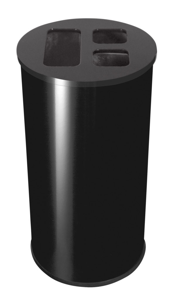 CONTENEDOR 60L NEGRO 3 BANDEJAS BASURA