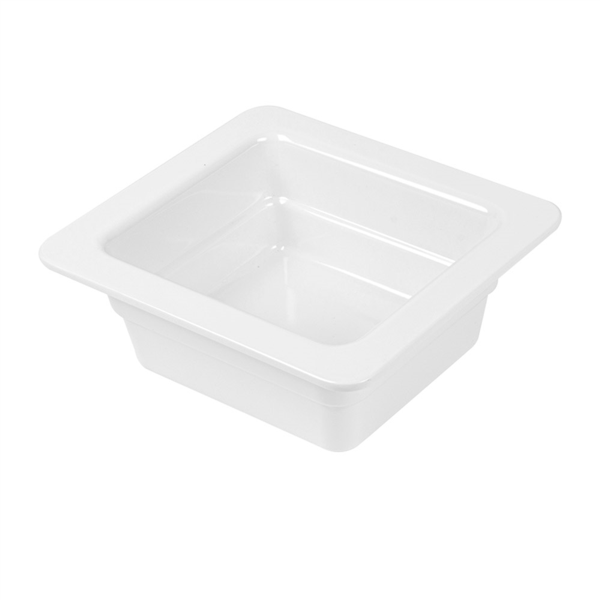 CUBETAS GN 1/6 6,5 (h) CM BLANCO MELAMINA (6 UNID.)
