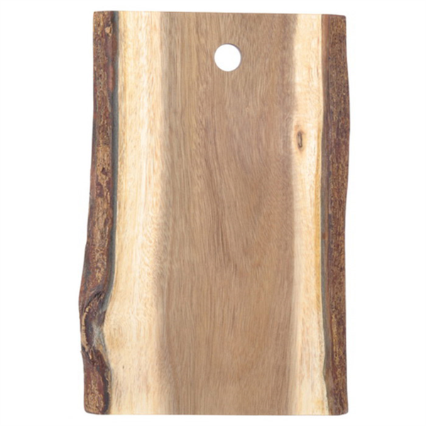 TABLA PRESENTACIÓN RECTANGULAR 30,5x20,3x1,9 CM NATURAL MADERA (8 UNID.)