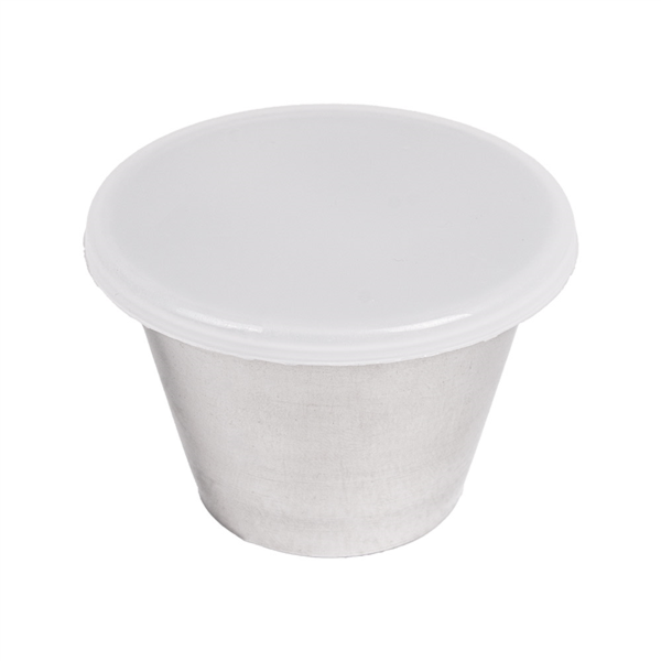 Ramequines Con Tapa 'Artinox' 75 Ml Ø 6X4,5 Cm Plateado Inox + Ldpe (72 Unid.)