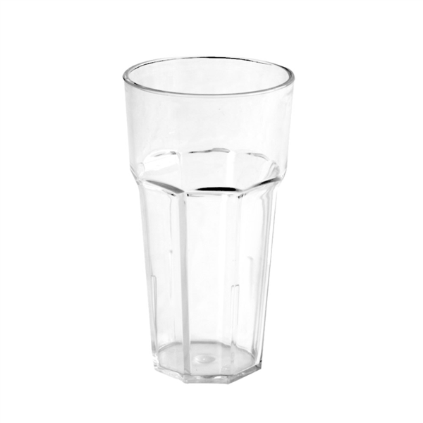 VASOS APILABLES 530 ML Ø 8,8/6,2x16 CM TRANSPARENTE POLICARBONATO (1 UNID.)