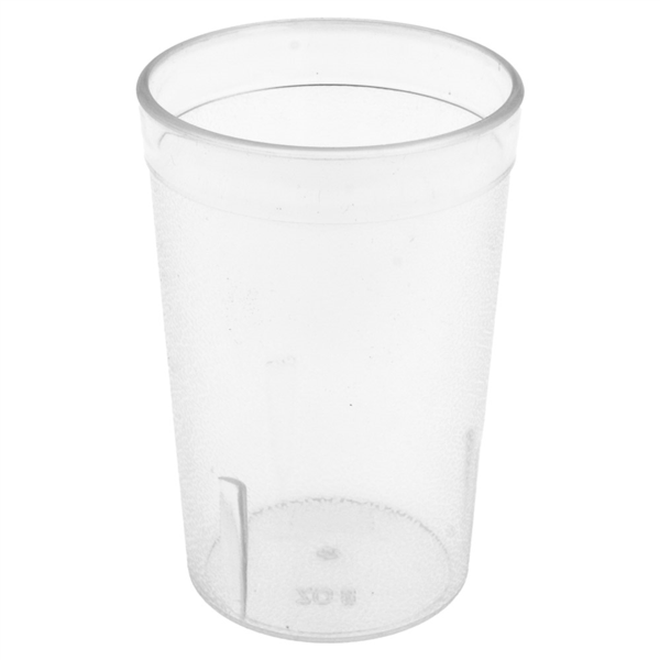 VASOS 240 ML Ø 6,2/5,4x9,9 CM TRANSLÚCIDO SAN (72 UNID.)