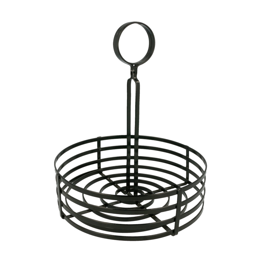 Cesta Condimentos Ø 20X20 Cm Negro Hierro (1 Unid.)