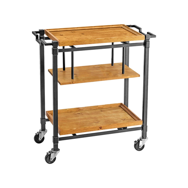 Carro Servicio 91,4X44,5X99 Cm Natural Madera (1 Unid.)