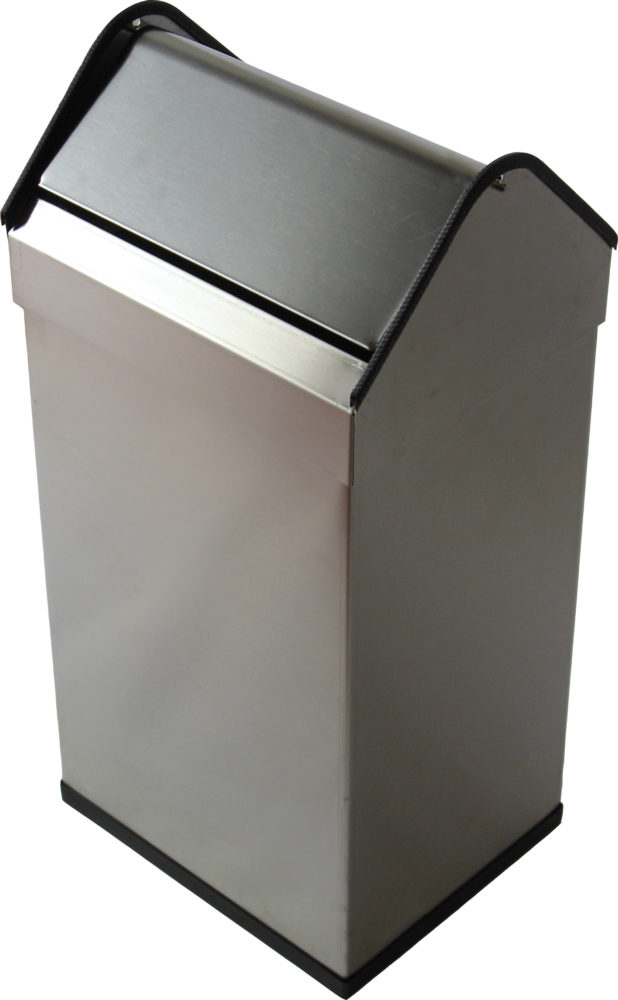 Papelera Basculante Inox 40l Oficina